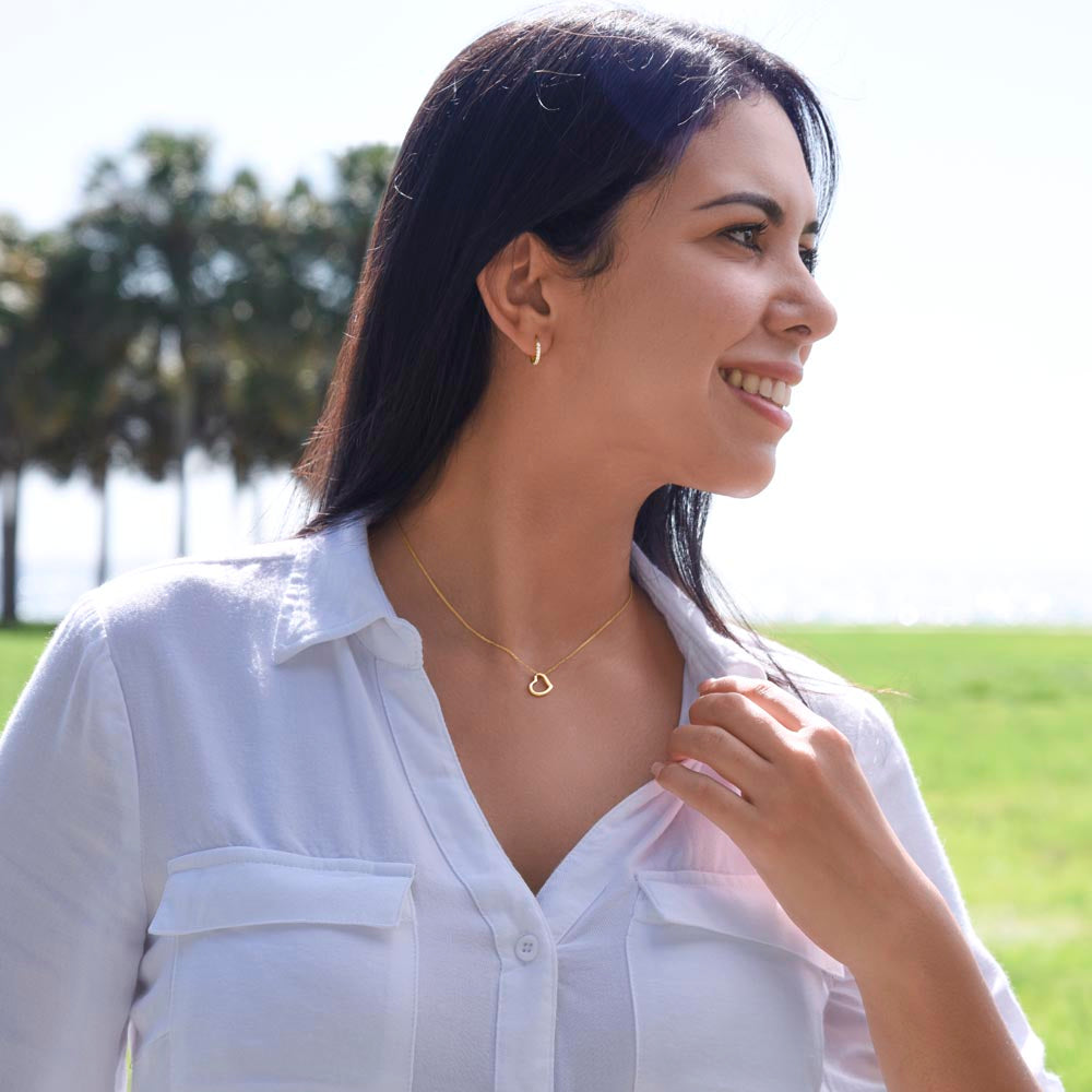  Chaîne ajustable du collier cœur - argent sterling